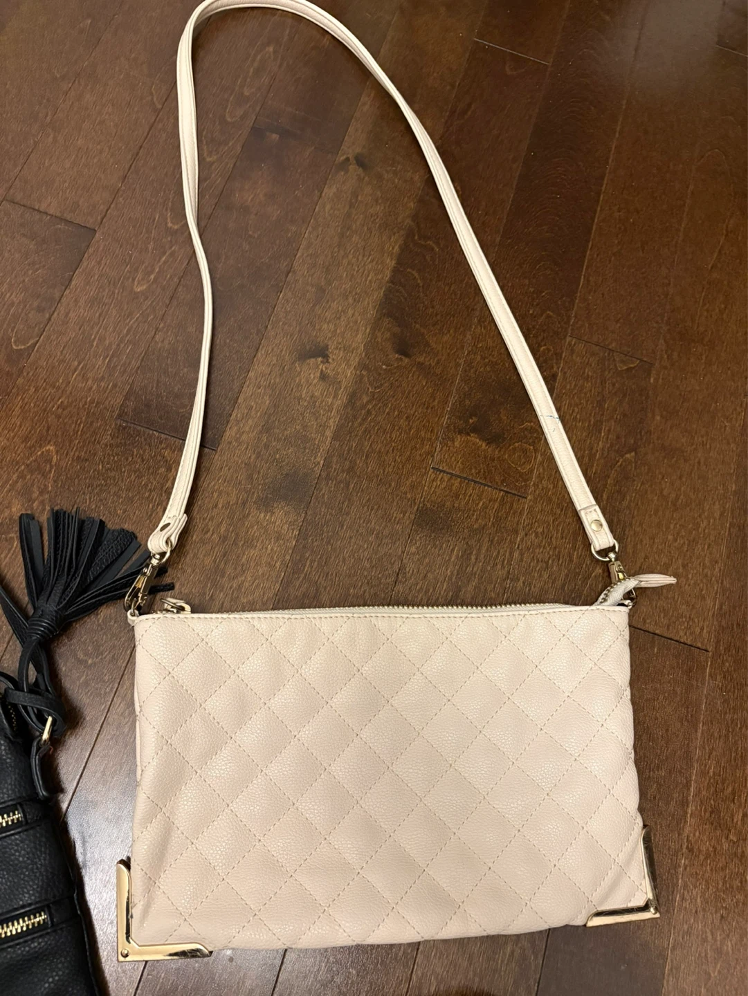 Quilted Clutch Purse with Tassel