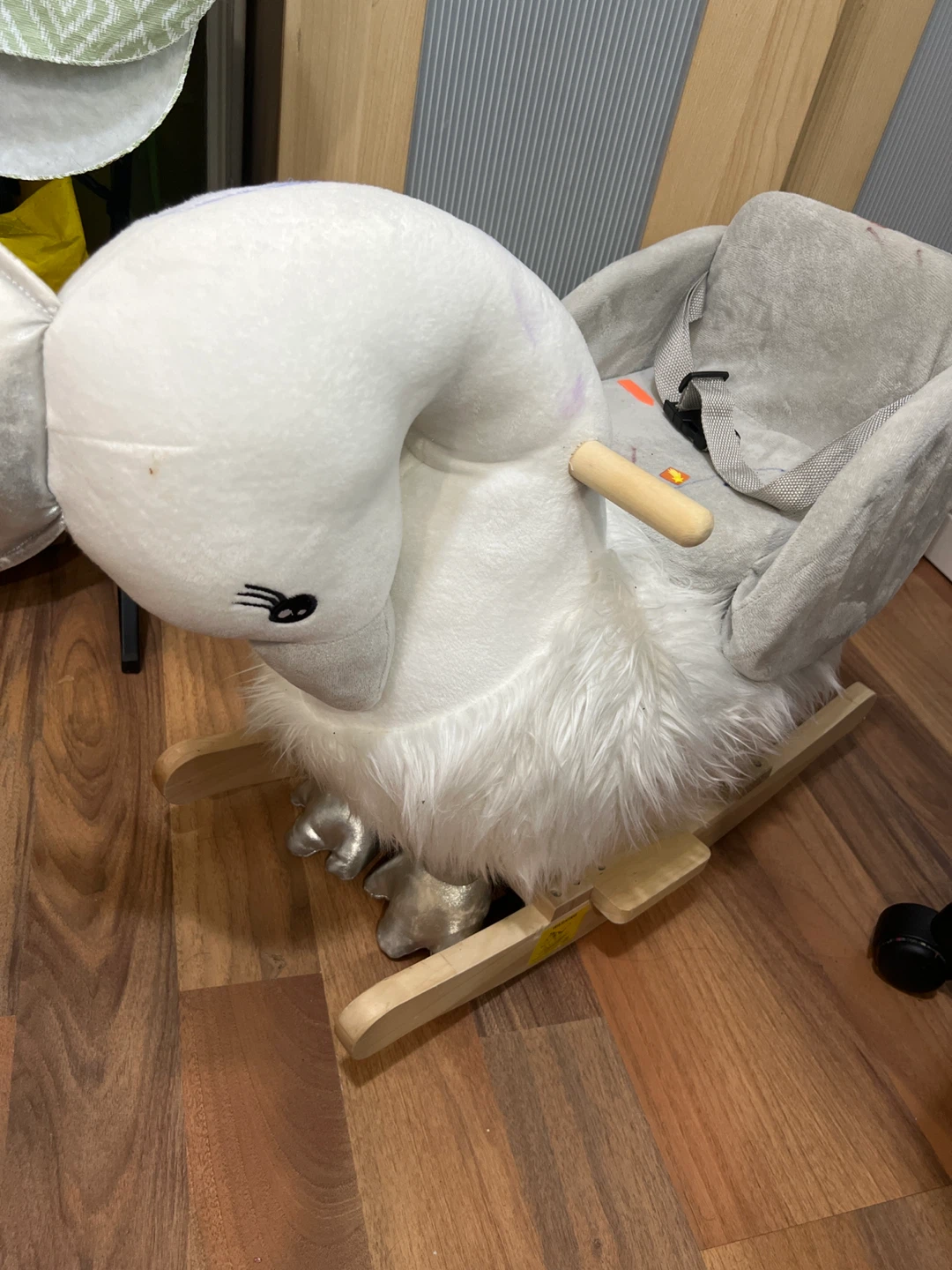 Plush Swan Rocker