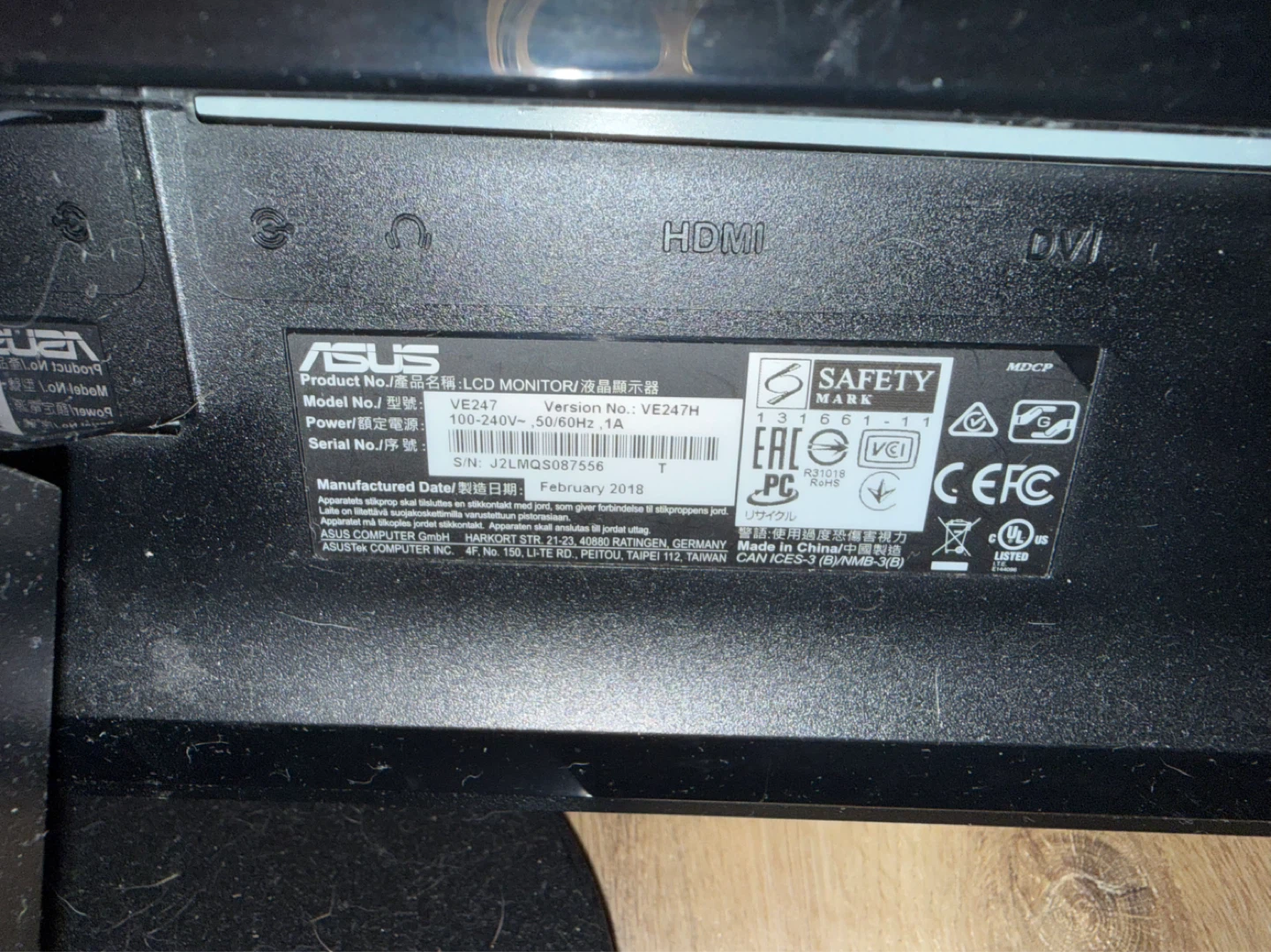ASUS VE247H 23.6" LCD Monitor - photo 2