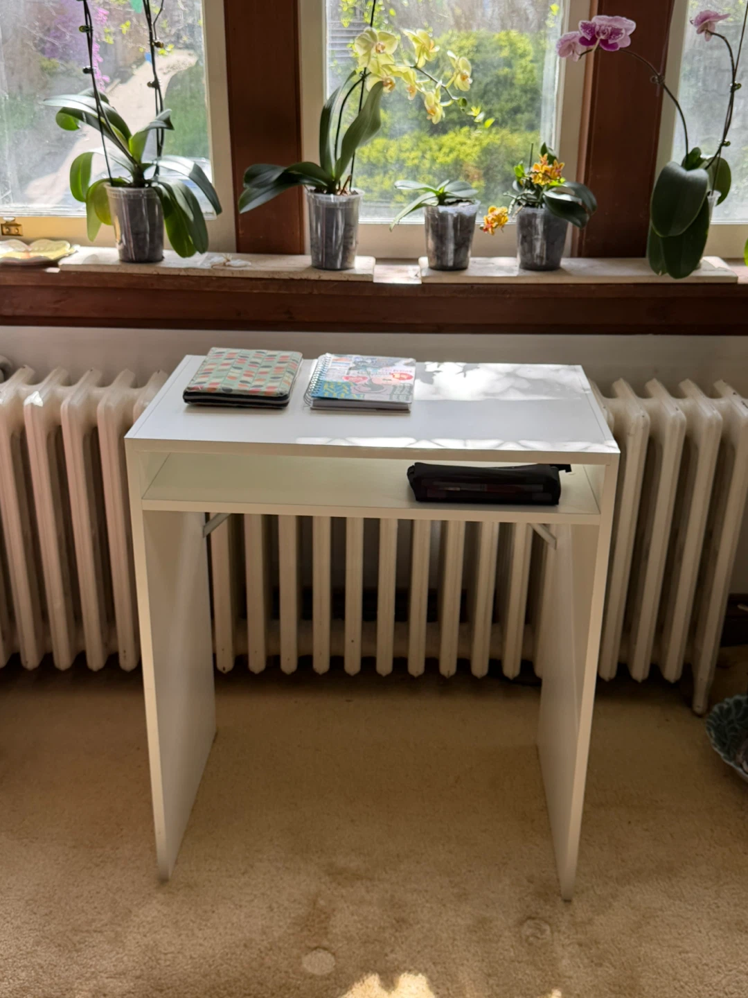White Console Table / Desk - photo 3