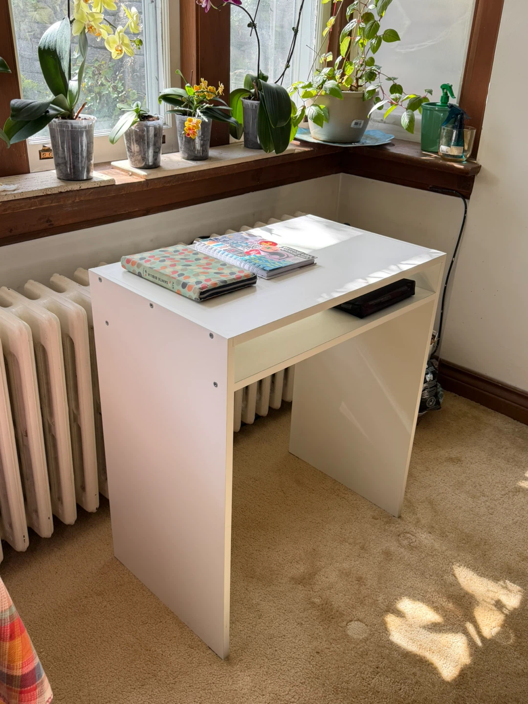 White Console Table / Desk - photo 2