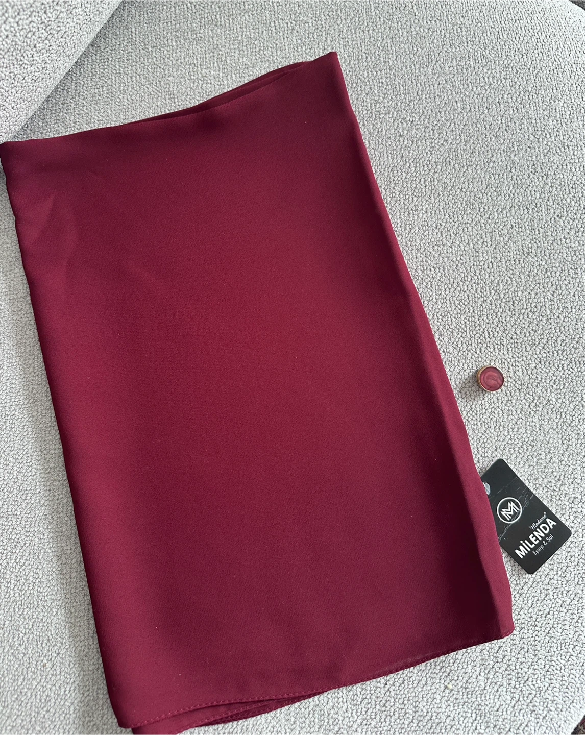 New Premium Quality Chiffon Scarf with Matching Magnet Brooch