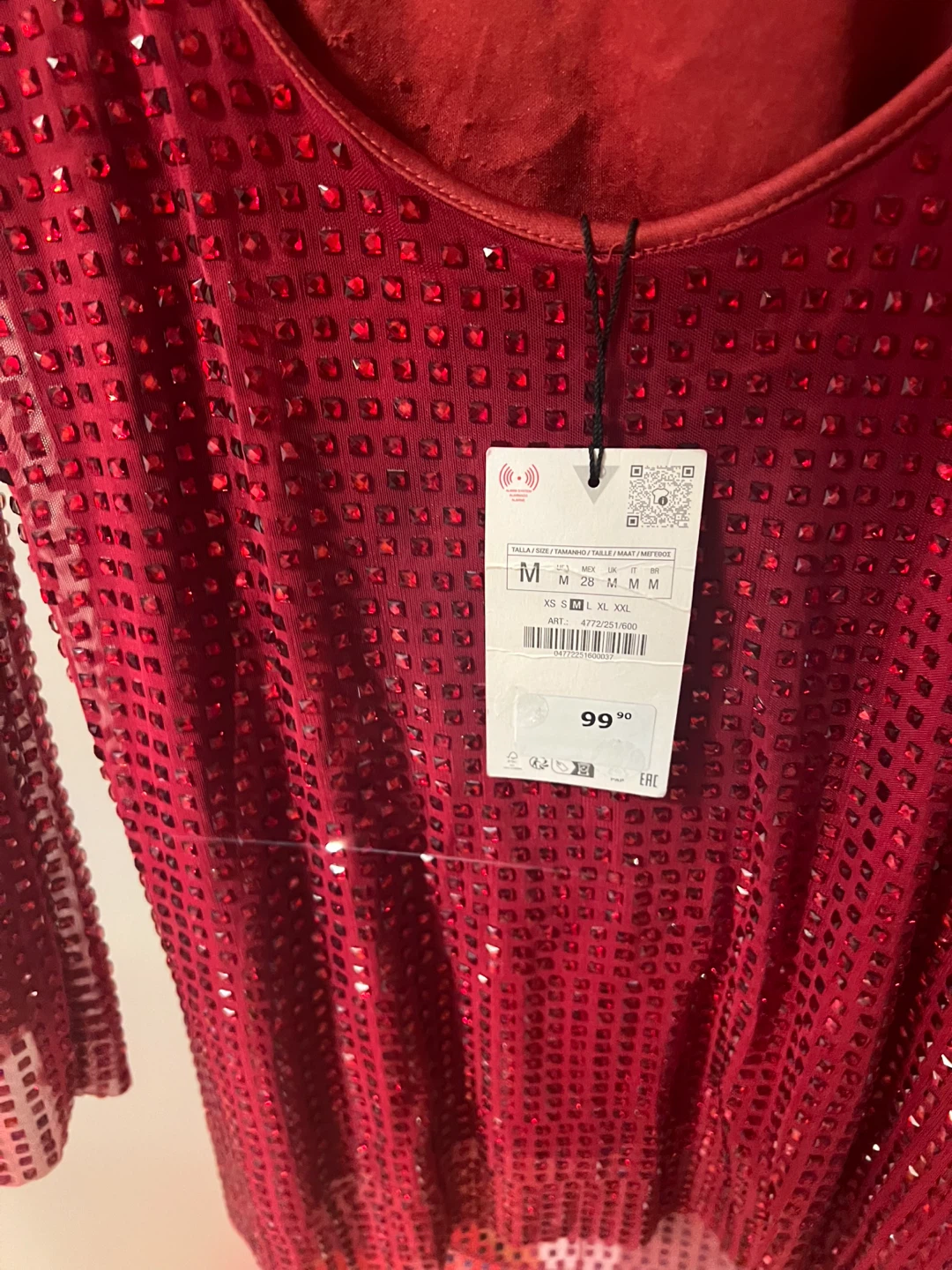 Red Sequin Mini Dress