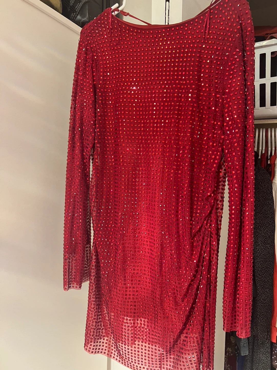 Red Sequin Mini Dress - photo 2