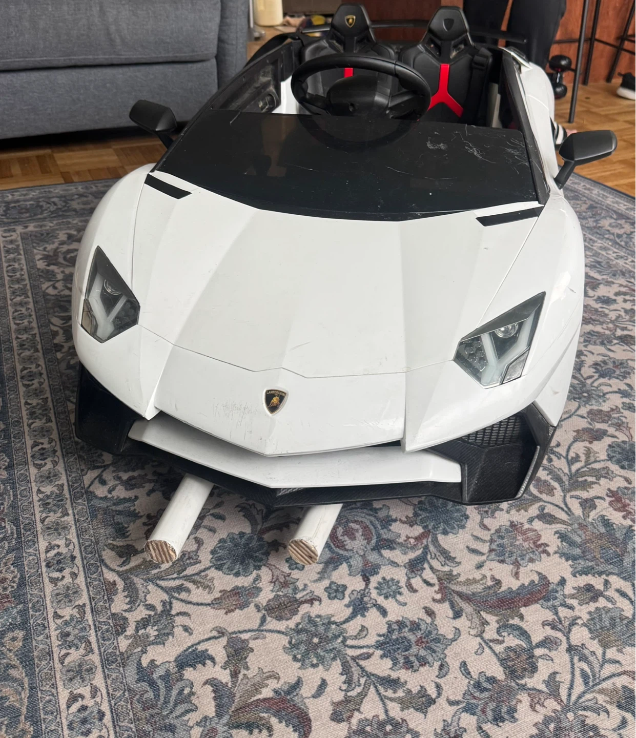 Ride-On Lamborghini Aventador SV Roadster Electric Toy Car