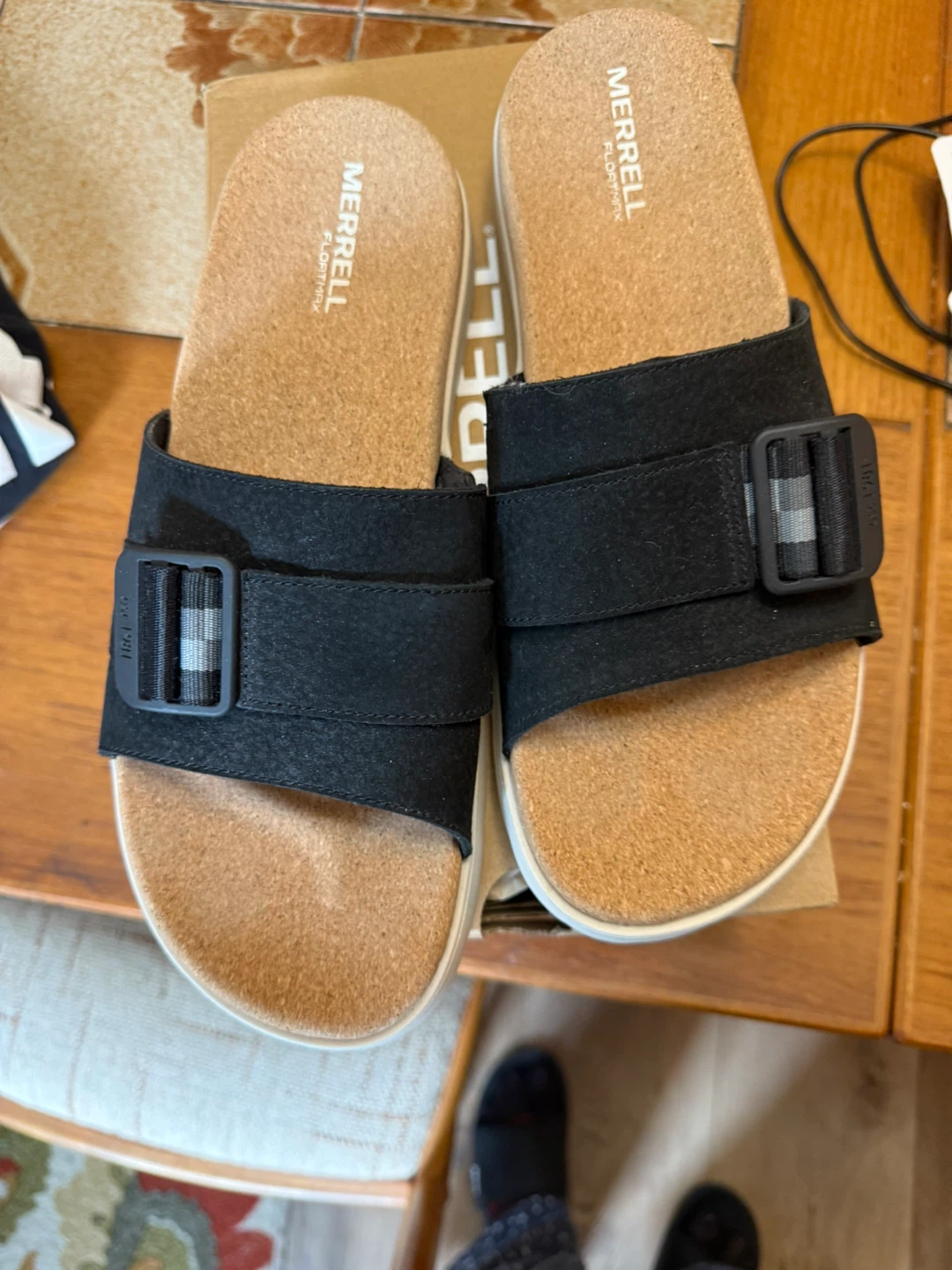 Merrell Fleur Slide Sandals Black Womens Size 11