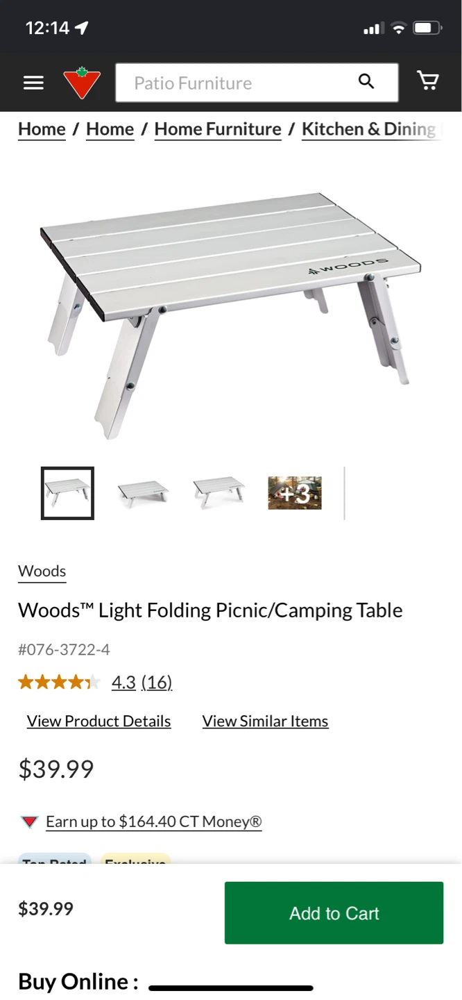 Brand New Woods Portable Folding Aluminum Camping / Picnic Table - photo 2