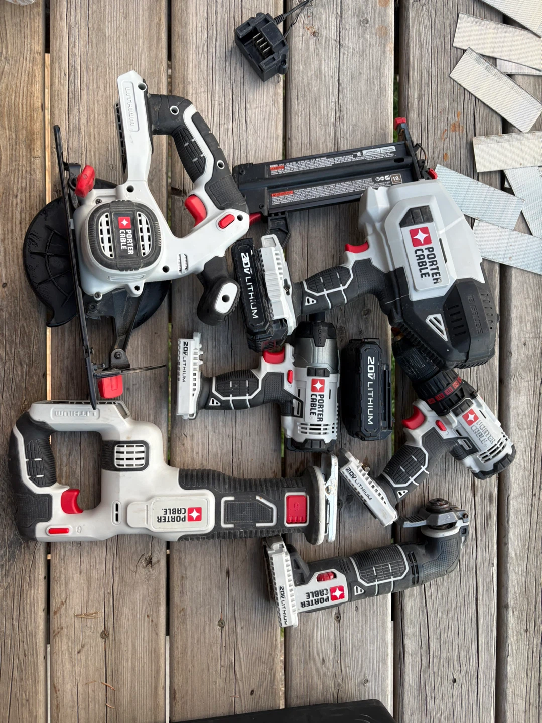 Porter Cable 20V Lithium Power Tool Lot