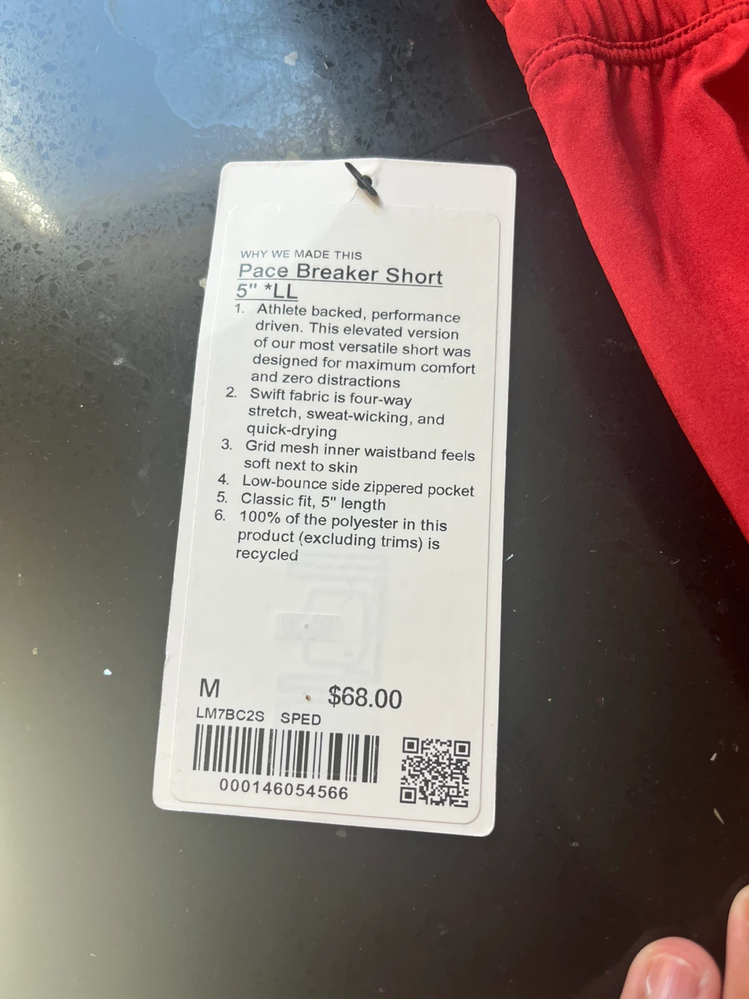 Lululemon Face Breaker Short Red Size M - photo 4