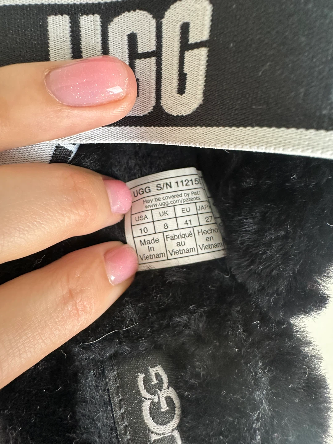 UGG Black Fluffy Slides - photo 3