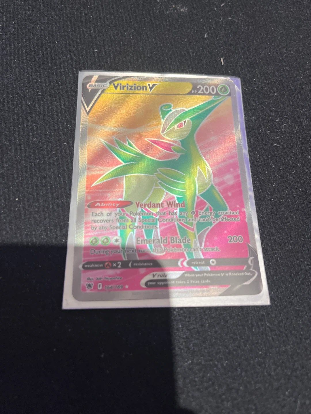 Pokémon Virizion V Card