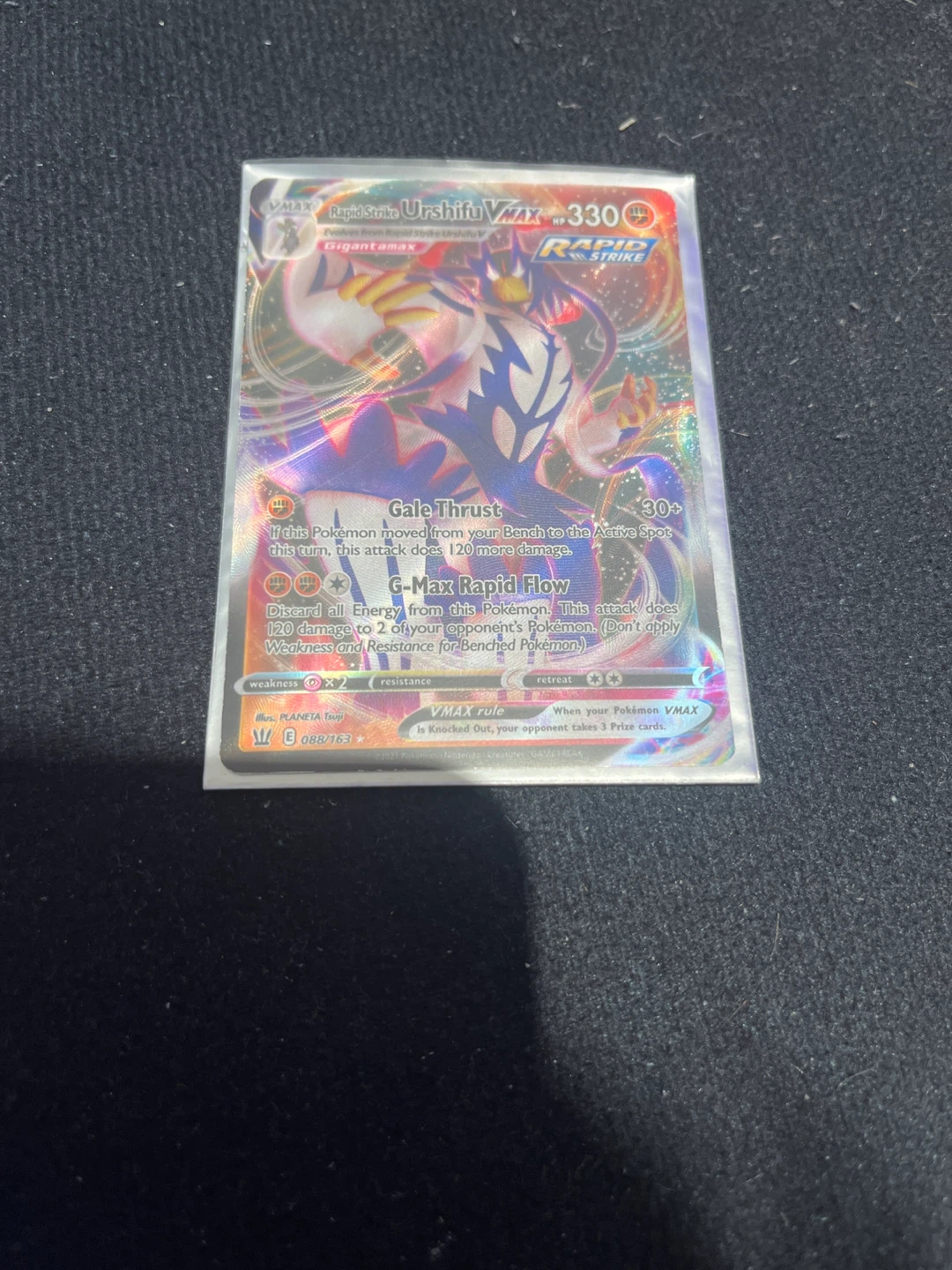 Pokémon Rapid Strike Urshifu VMAX 088/163 Card