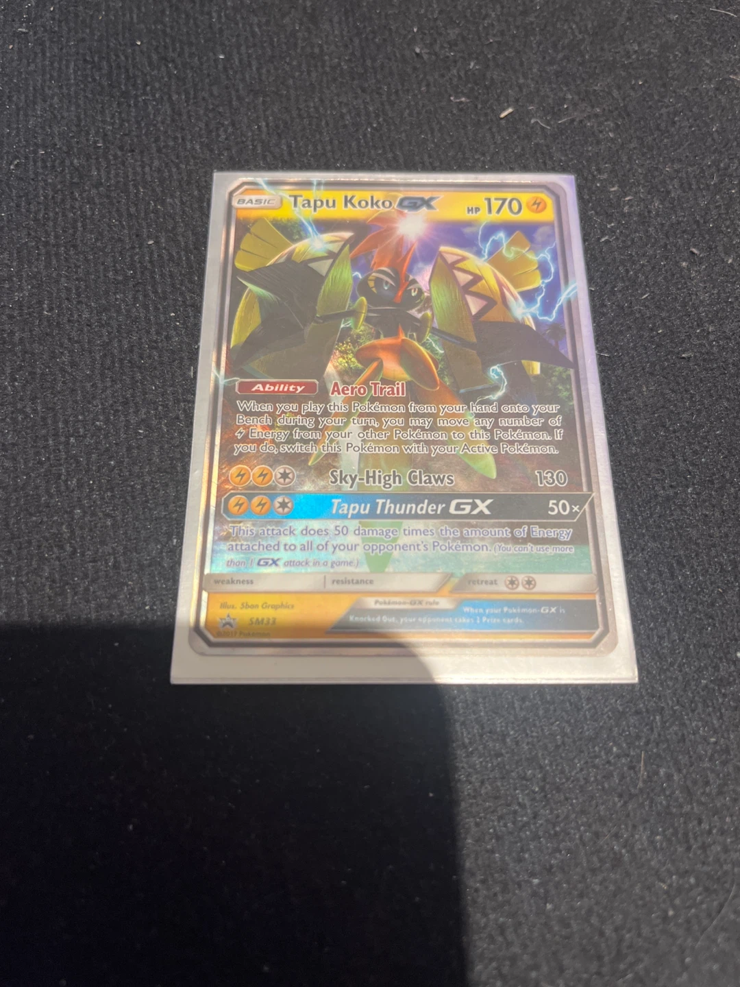 Pokemon Tapu Koko GX Trading Card