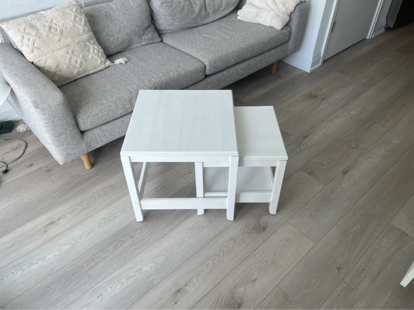 Ikea Havsta - White nesting side tables - photo 3