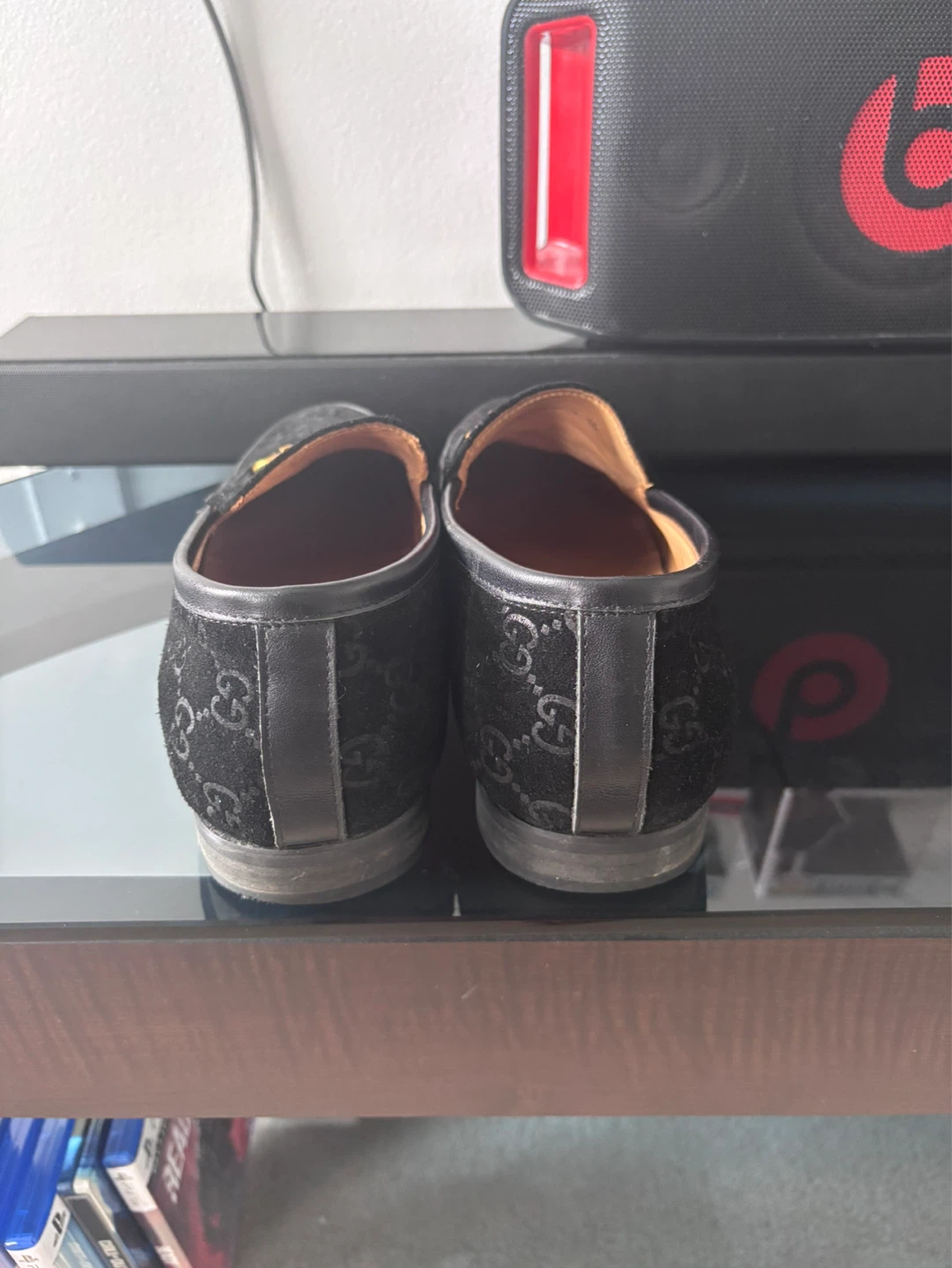 Gucci Black Suede Horsebit Loafers - photo 4
