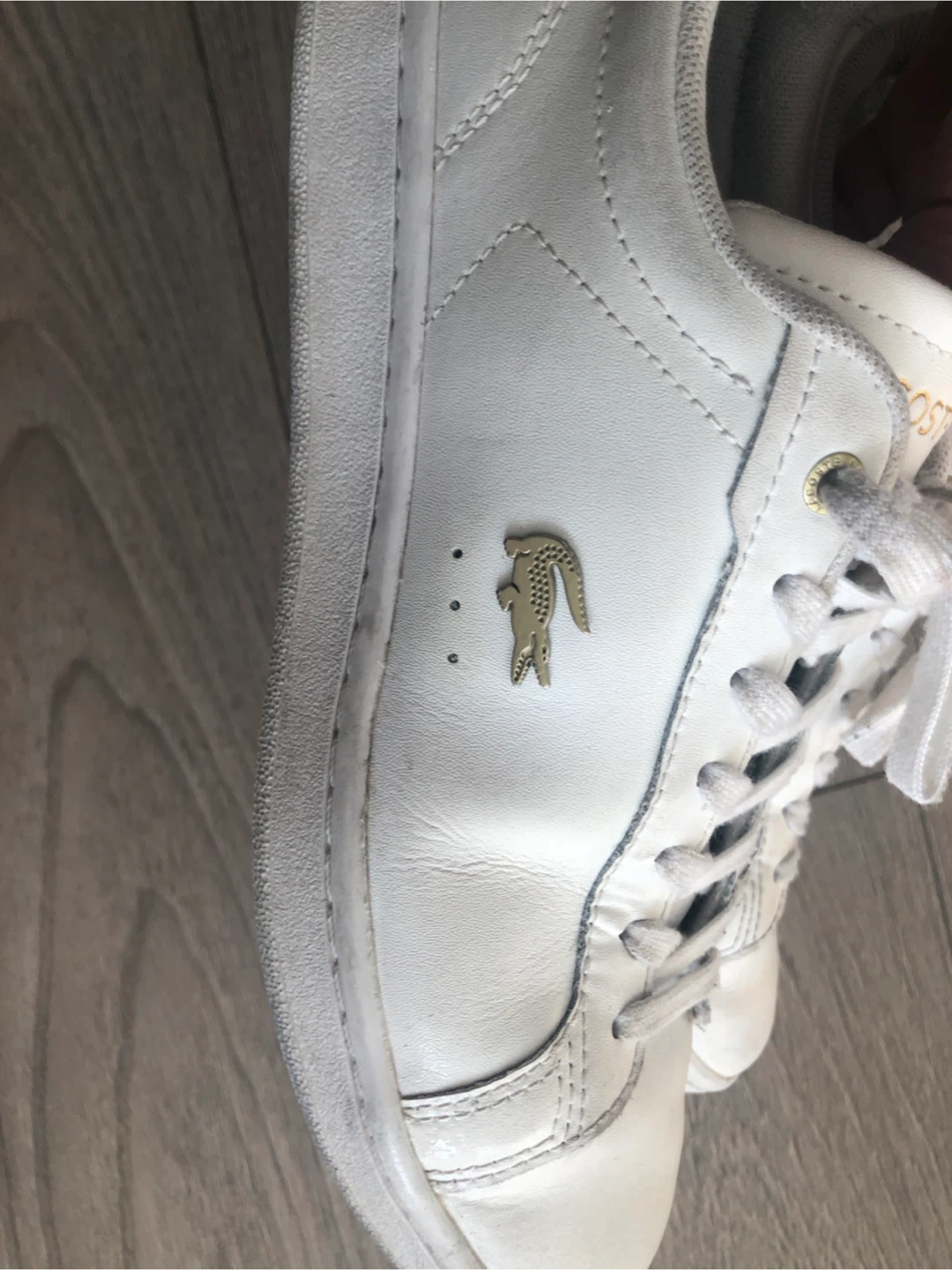 White Lacoste Sneakers. Woman’s size 7 - photo 5