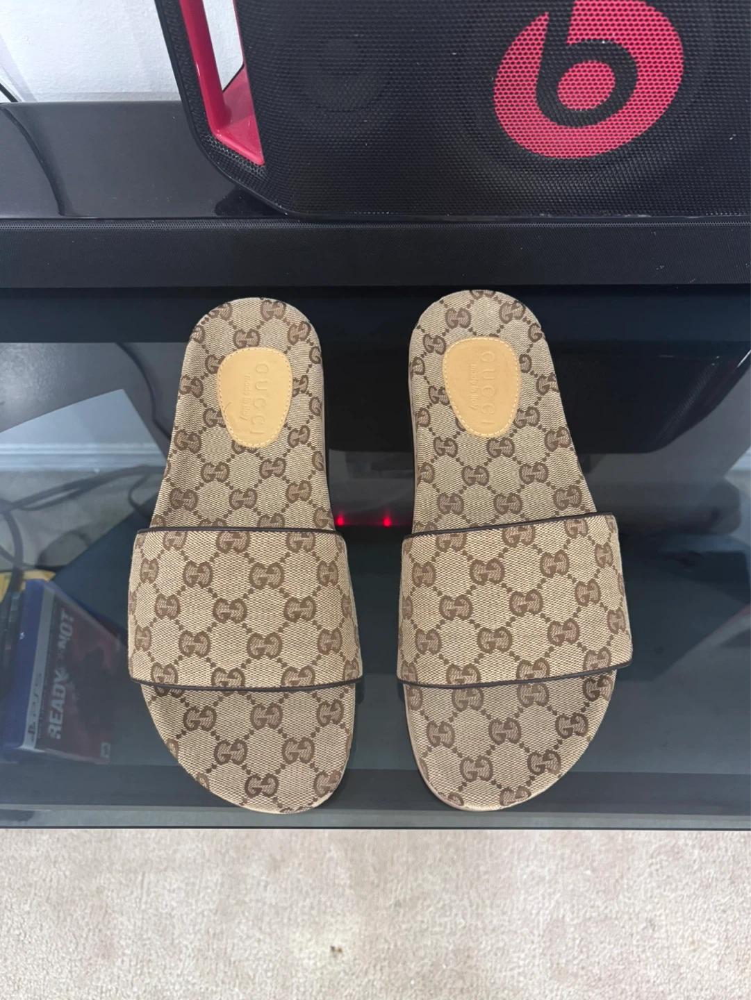 Gucci Monogram Slides - photo 2