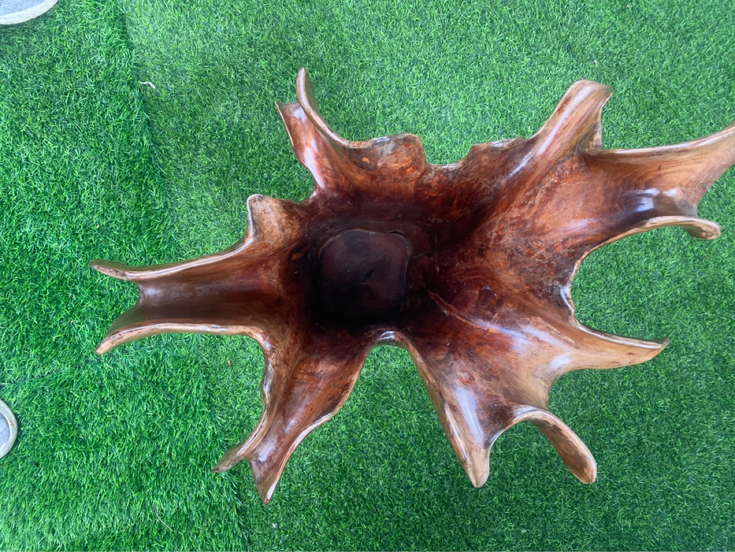 Hand Carved Teak Root Wood Sculpture - photo 4