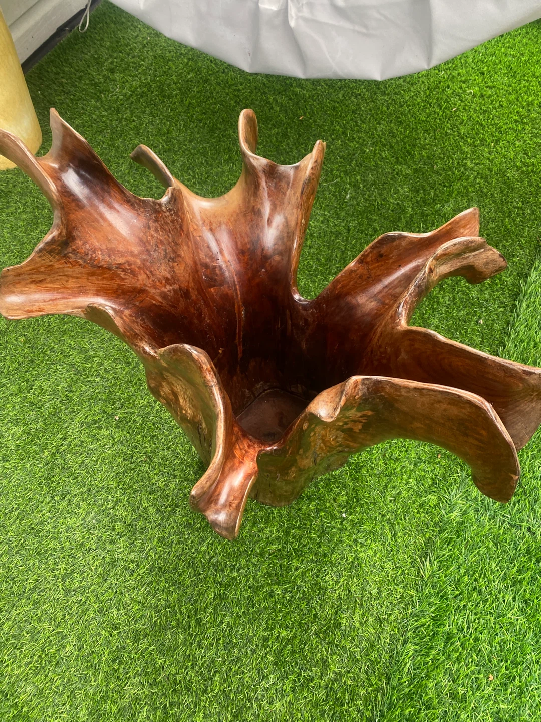 Hand Carved Teak Root Wood Sculpture - photo 5