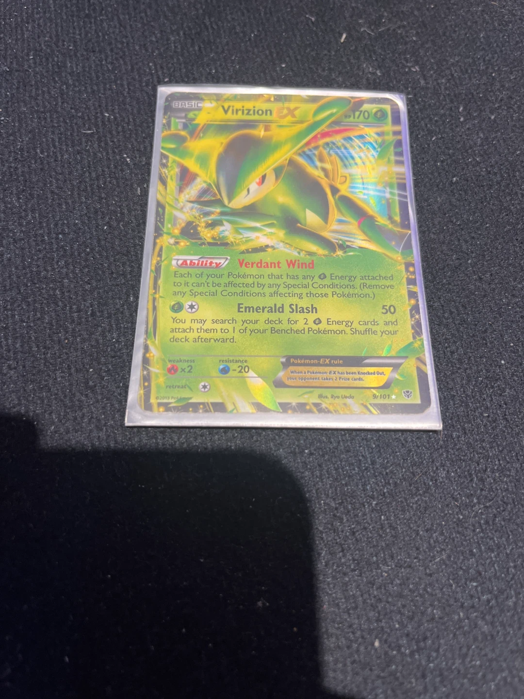 Virizion EX Pokemon Card 9/101