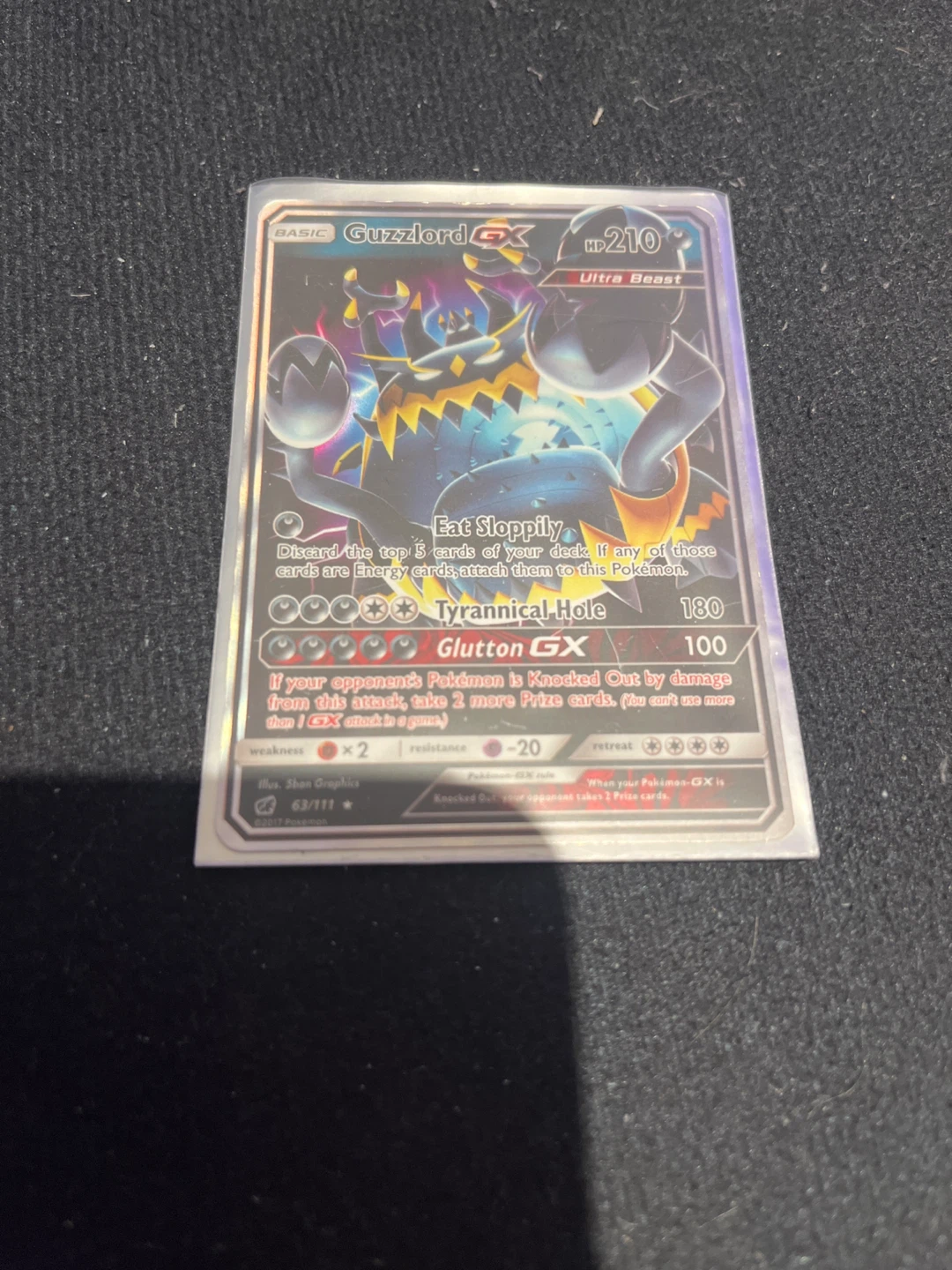 Pokemon Guzzlord GX Ultra Beast 63/111