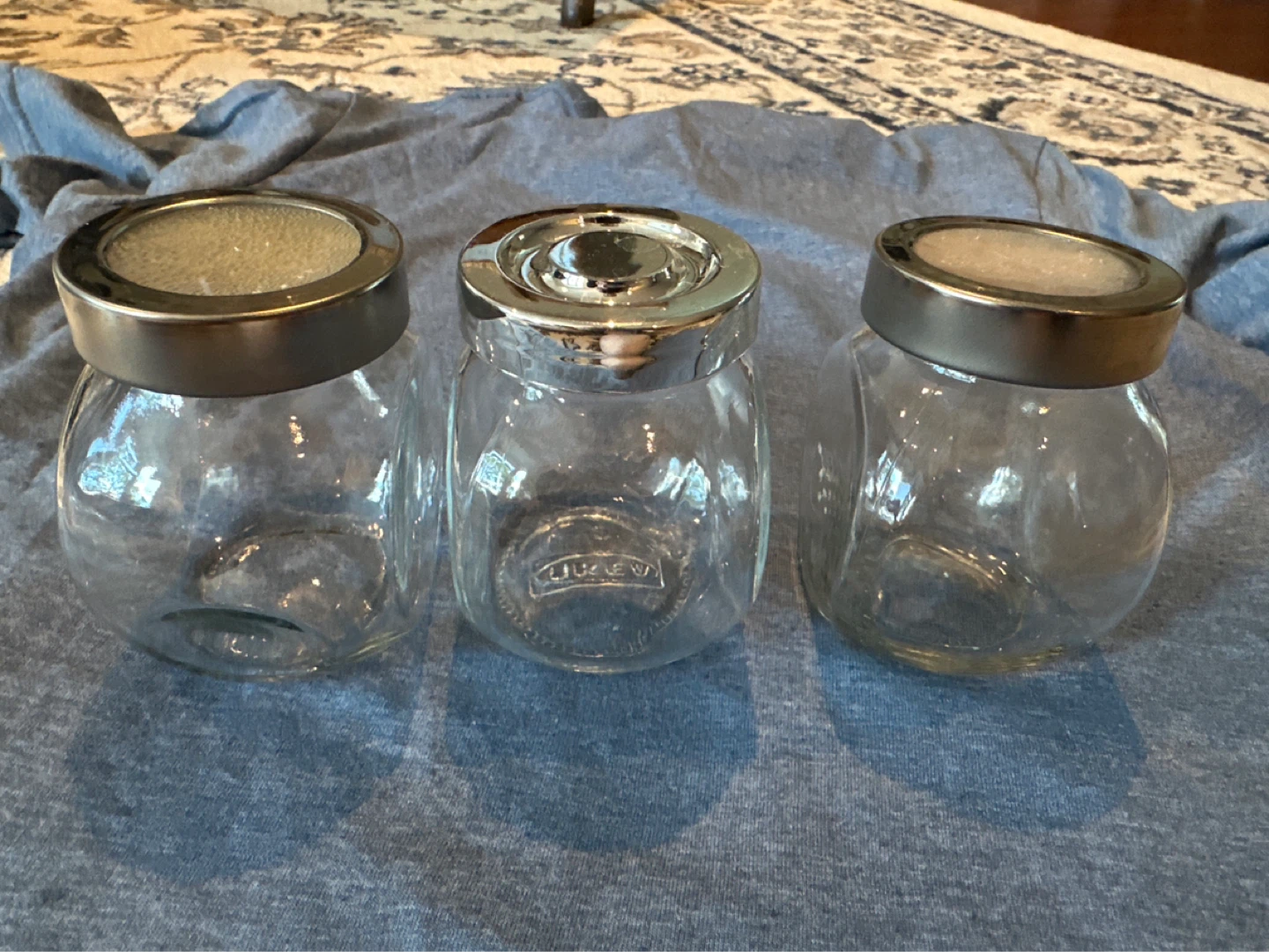 🆓 3x Glass Spice Jars with Lids 🫙 - photo 4