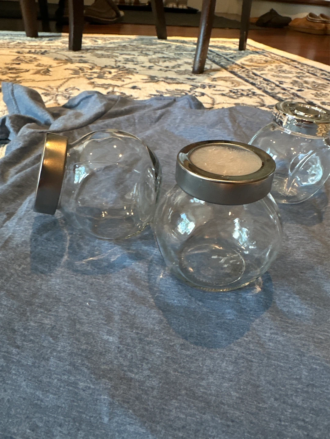 🆓 3x Glass Spice Jars with Lids 🫙 - photo 5
