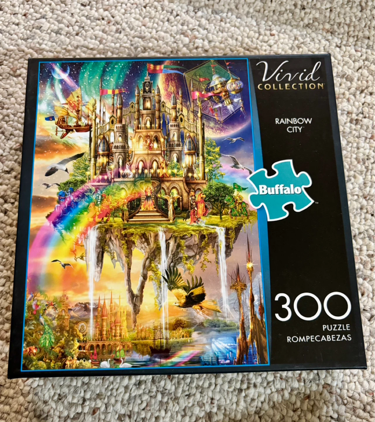 Buffalo Games Vivid Collection Rainbow City 300 Piece Puzzle