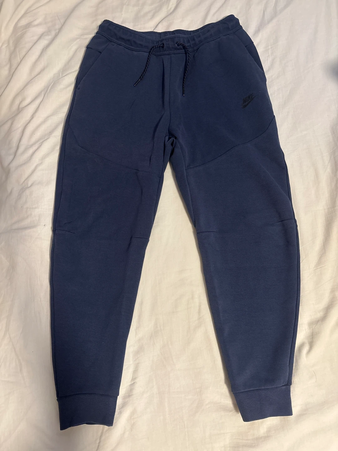 Blue Nike Tech Fleece Joggers - Size Medium - photo 2