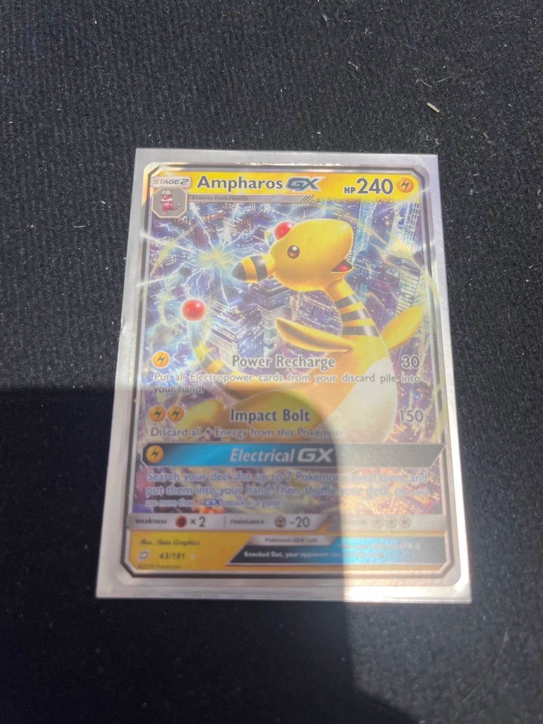 Pokemon Ampharos GX Card
