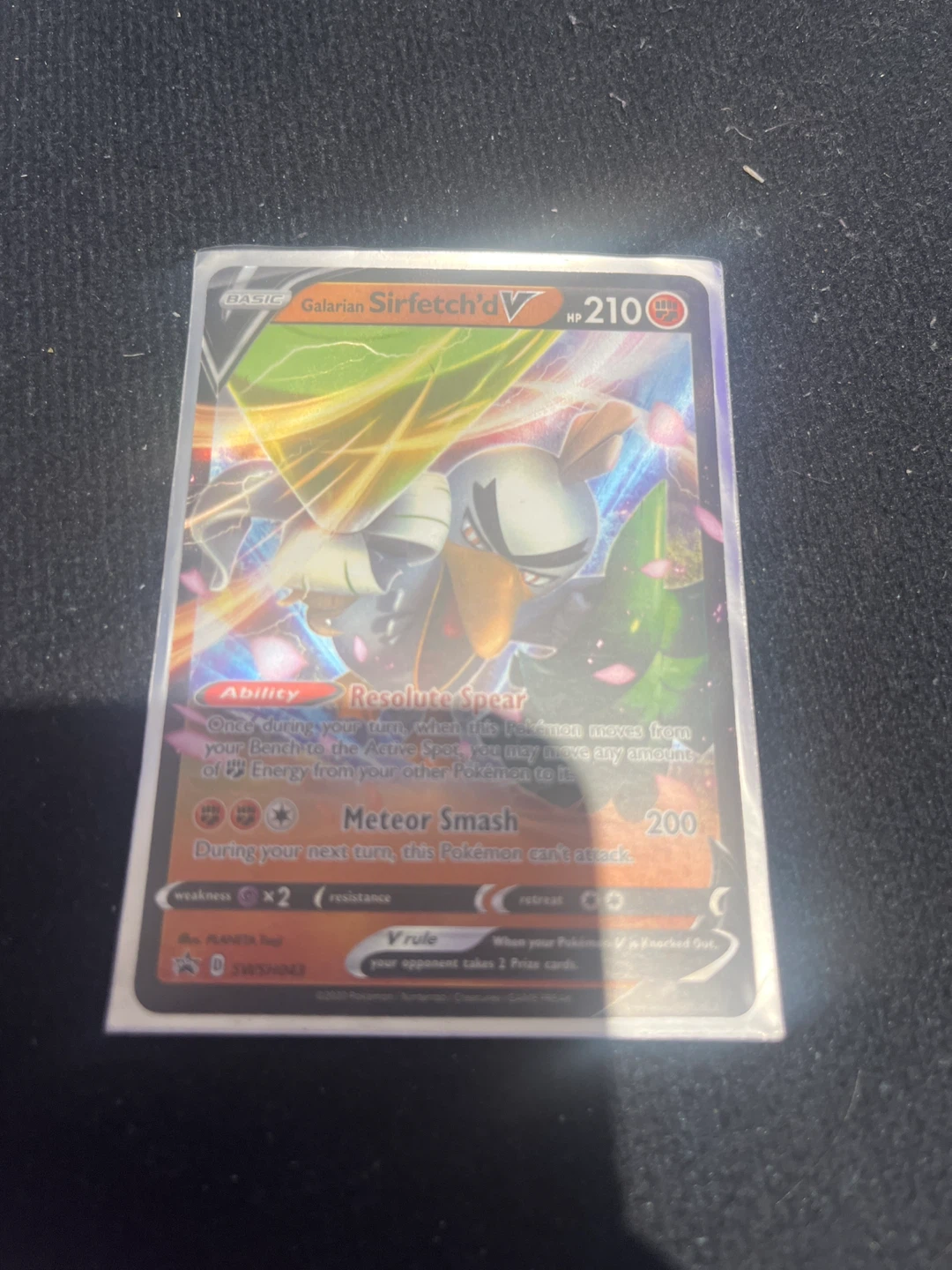 Pokemon Galarian Sirfetch'd V TCG Card