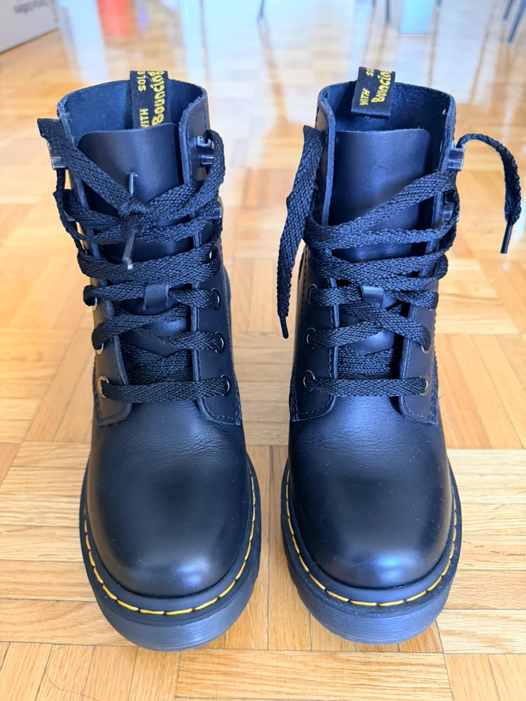 Dr. Martens Jesy Black Platform Boots Size 5 US/36 Eur - photo 2