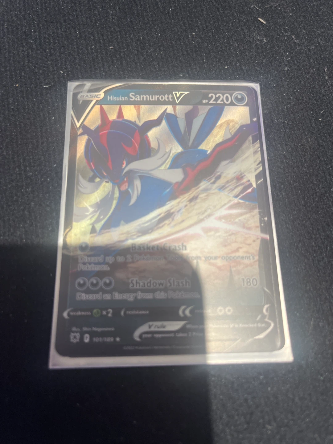 Hisuian Samurott V Pokemon Card 101/189