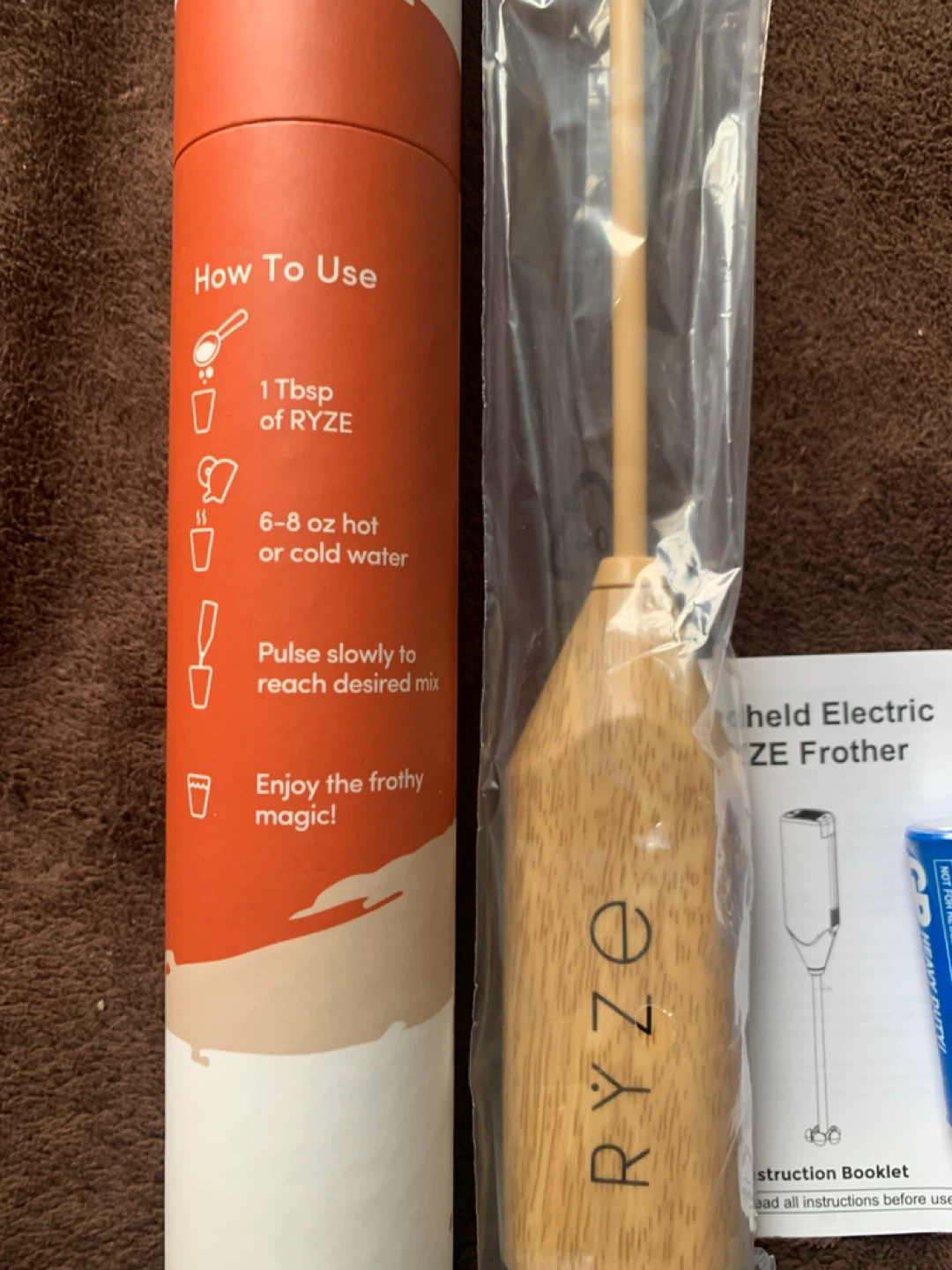Ryze Mushroom Coffee Frother Handheld Battery Operated Mixer - photo 4