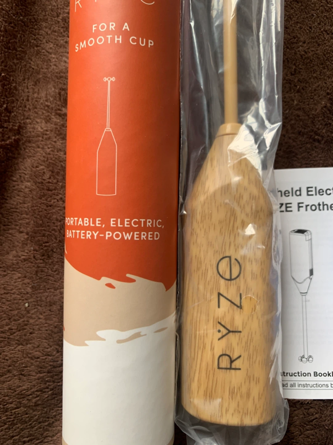 Ryze Mushroom Coffee Frother Handheld Battery Operated Mixer - photo 2