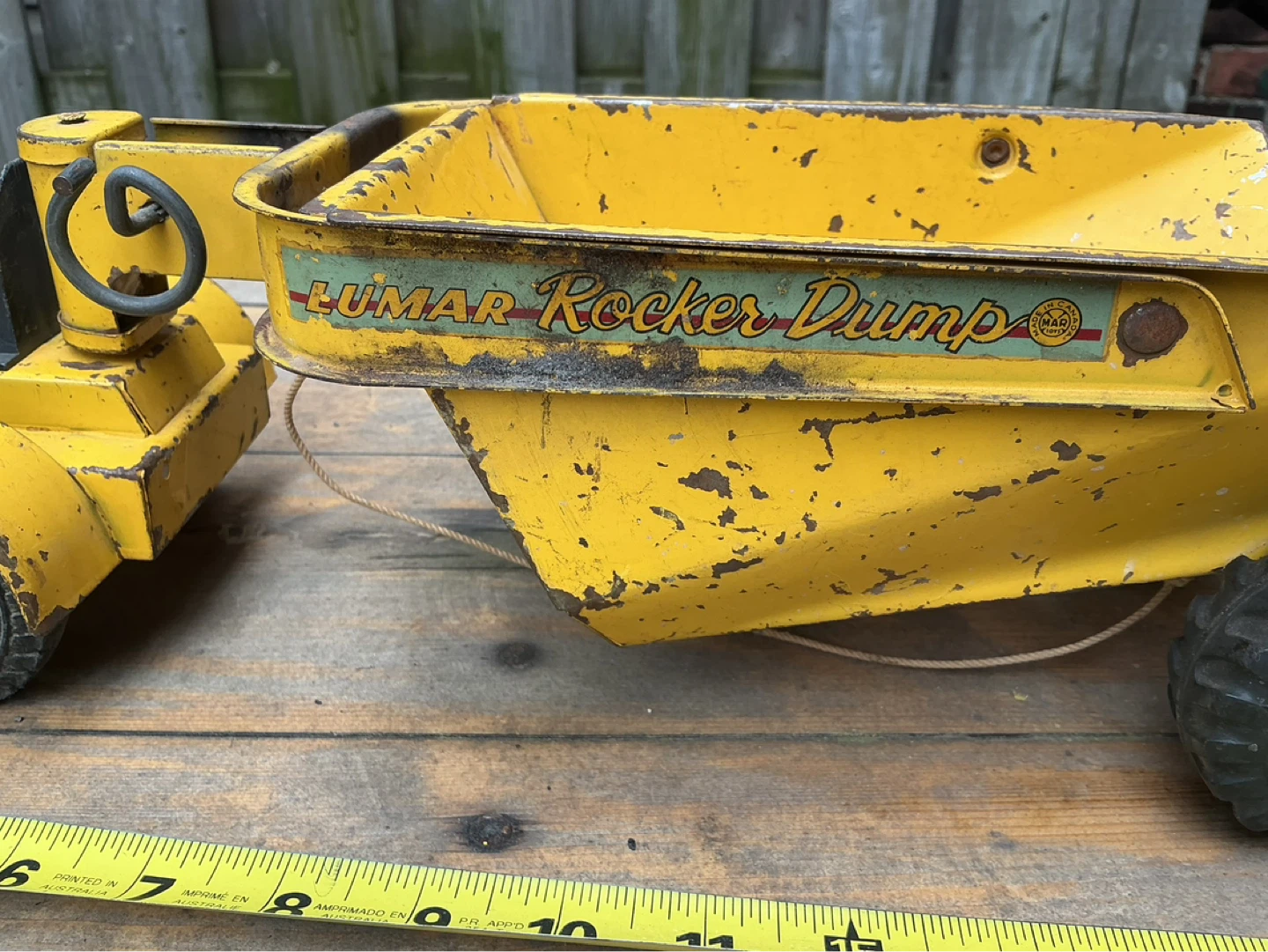 1950’s Marx Lumar Rocker Dump Pressed Steel Toy Dump Truck - photo 3