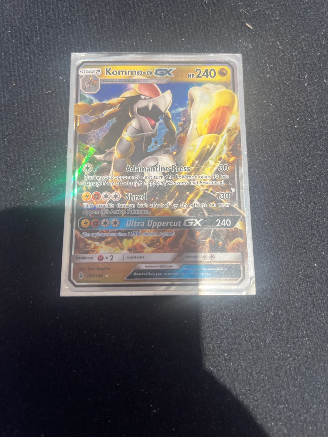 Pokemon Kommo-o GX 100/145 Trading Card