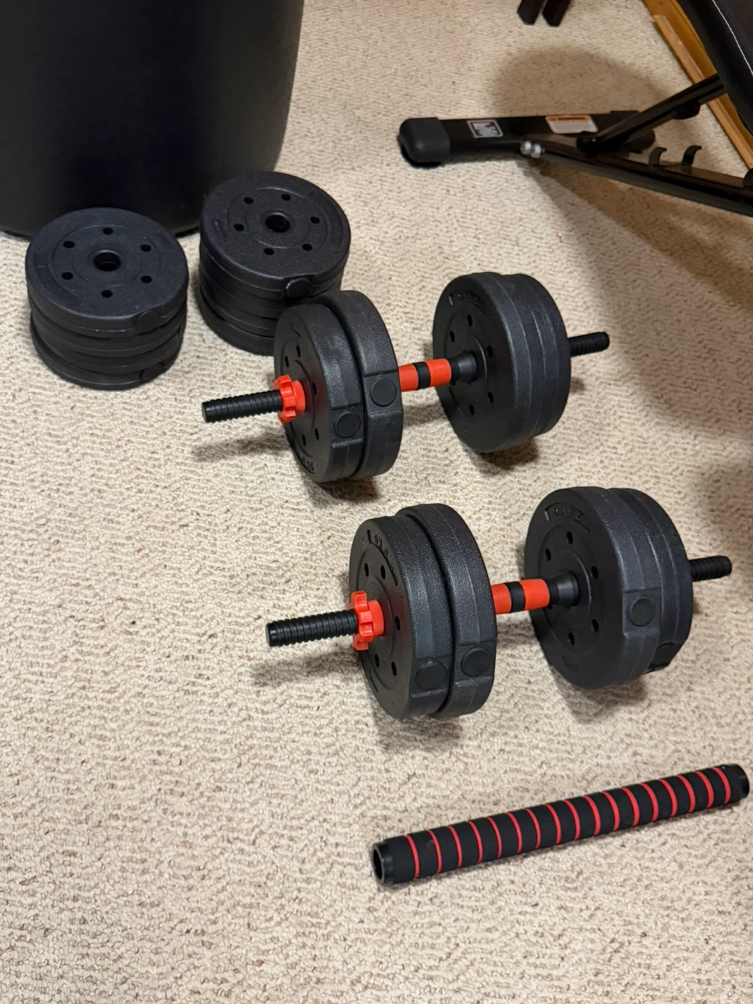 Adjustable Dumbbell Set with Workout Bench - photo 3