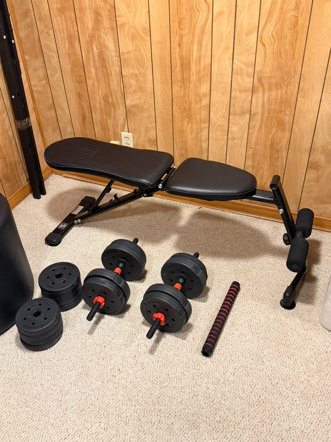 Adjustable Dumbbell Set with Workout Bench - photo 2