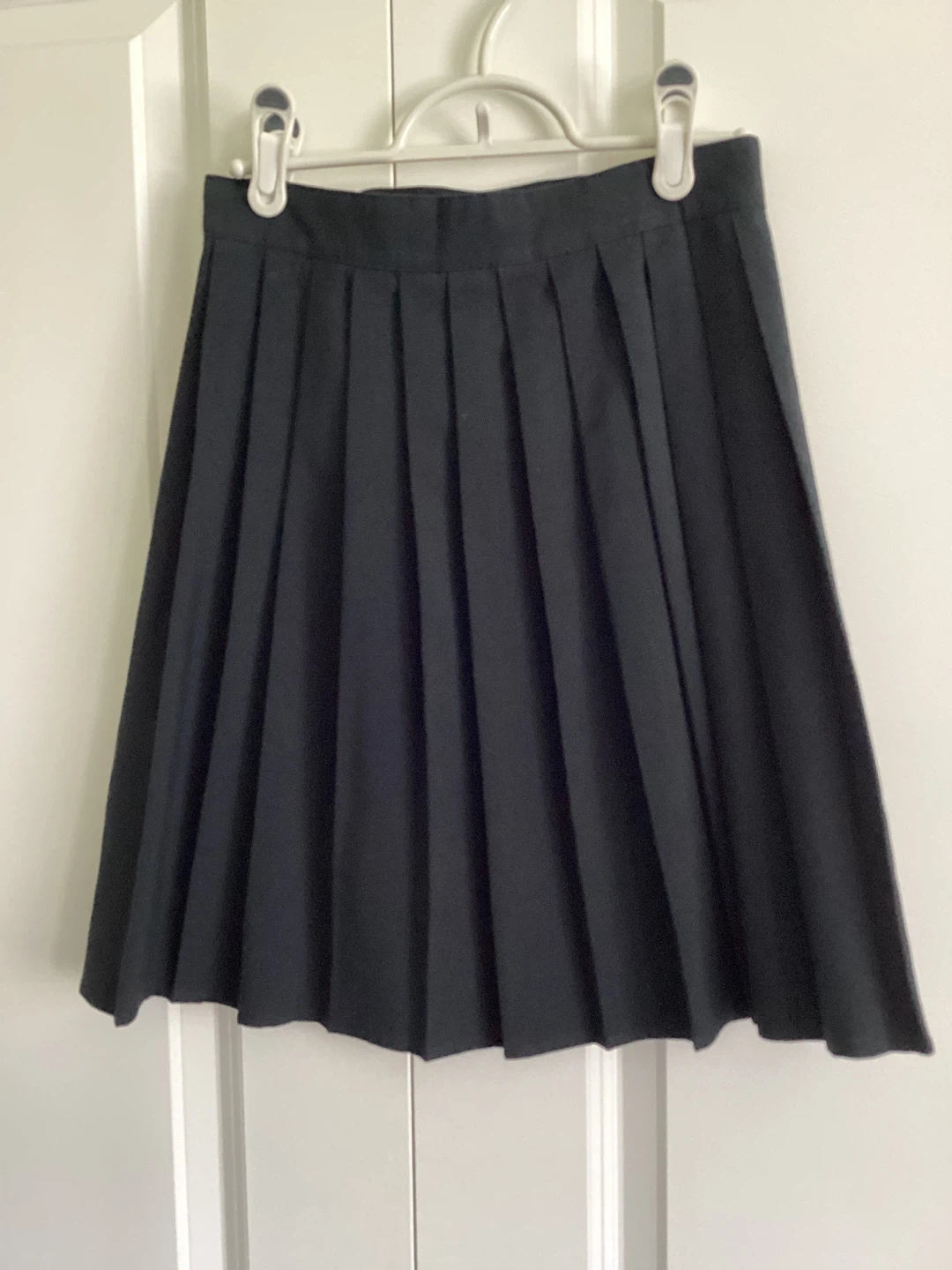 BLACK PLEATED WRAP SKIRT - photo 2