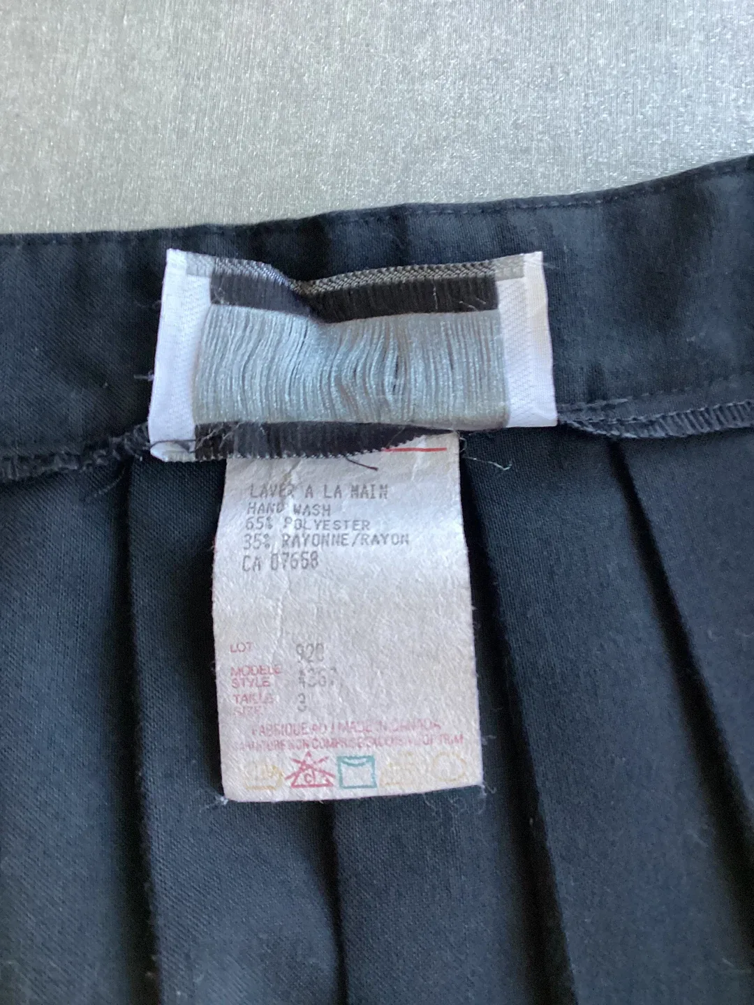 BLACK PLEATED WRAP SKIRT - photo 3