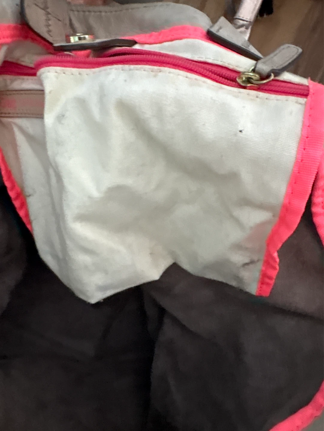 Genuine grey leather tote bag - photo 4