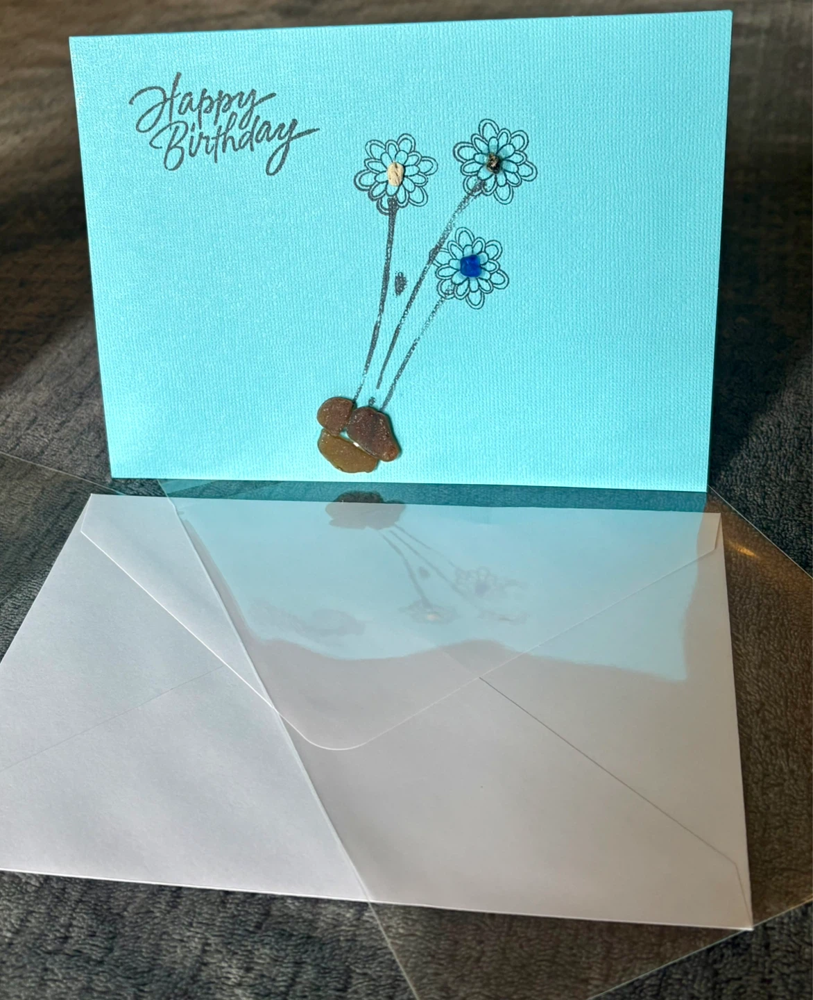 3pk- SeaGlass Birthday Cards - photo 3