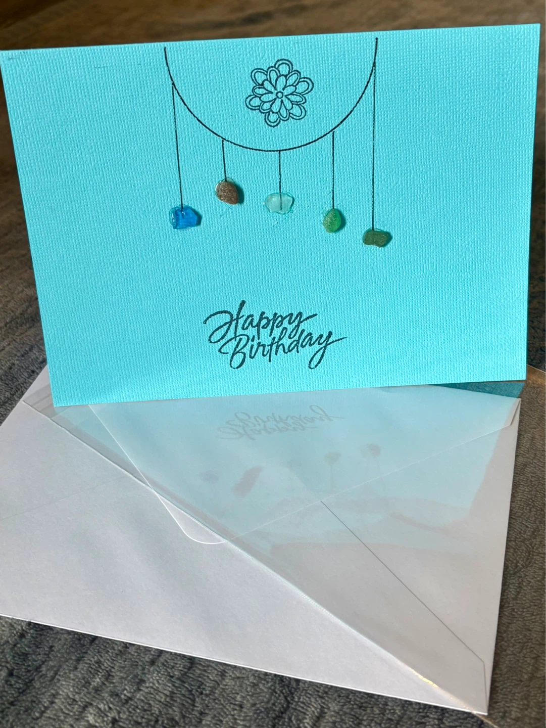 3pk- SeaGlass Birthday Cards - photo 2