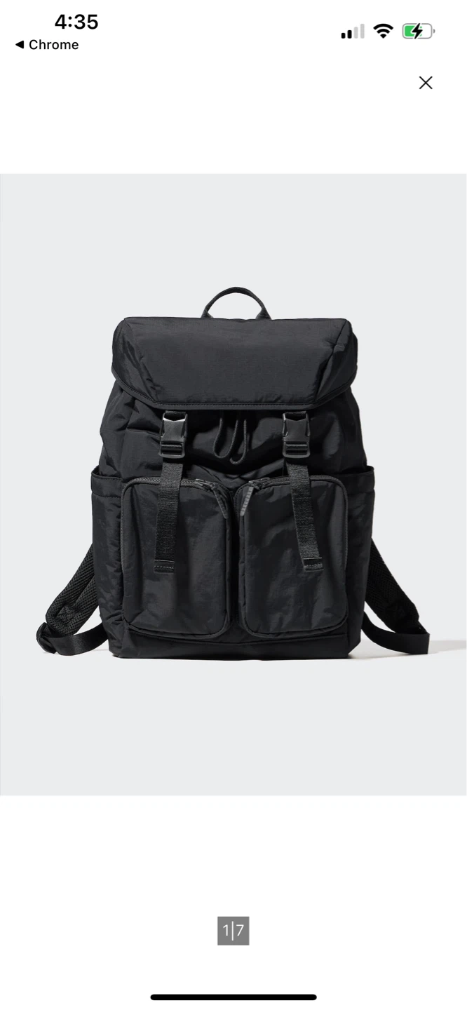 Black Nylon Backpack