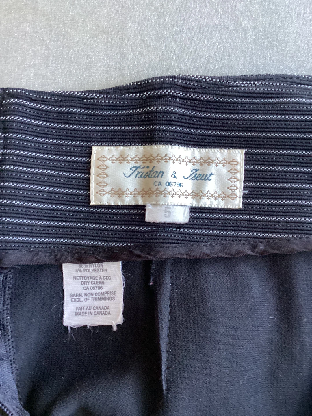 TRISTAN & TSEUT NAVY STRIPED SKIRT - photo 3