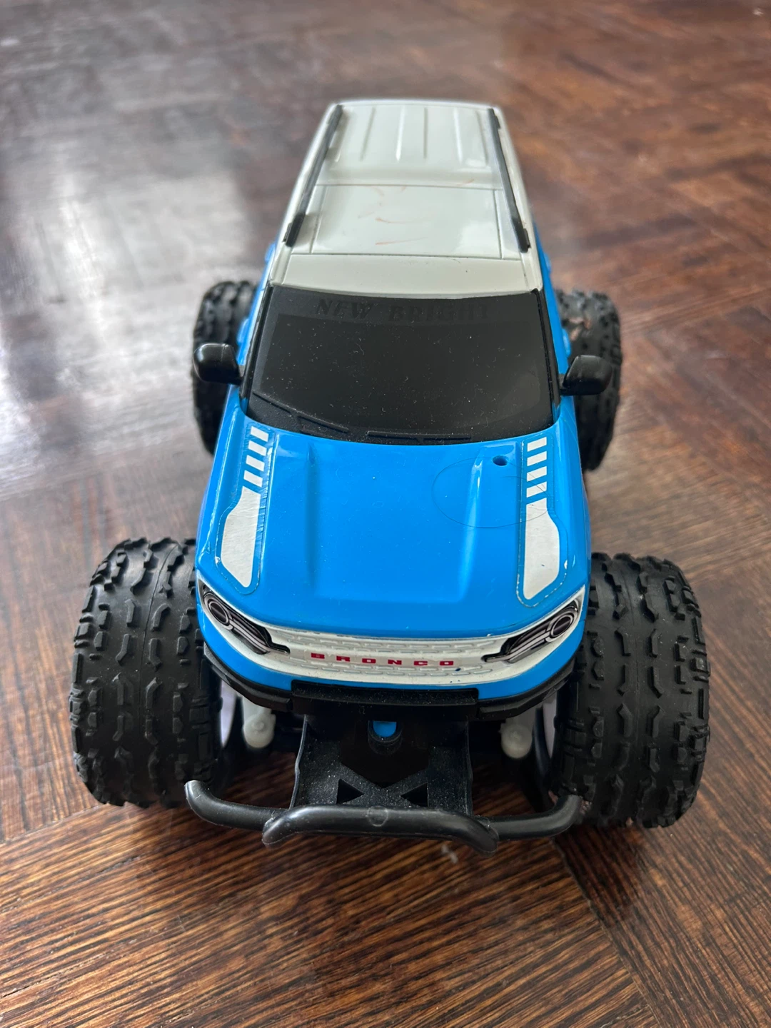 New Bright Blue RC Bronco Monster Truck Toy
