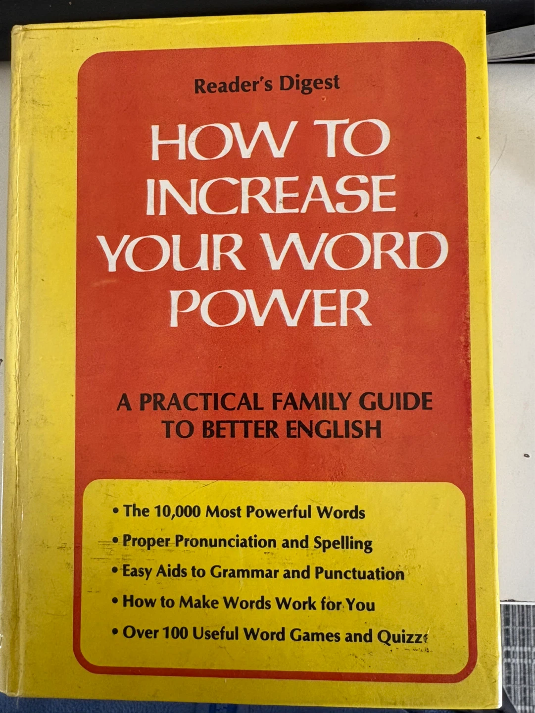 Reader's Digest How to Increase Your Word Power Book