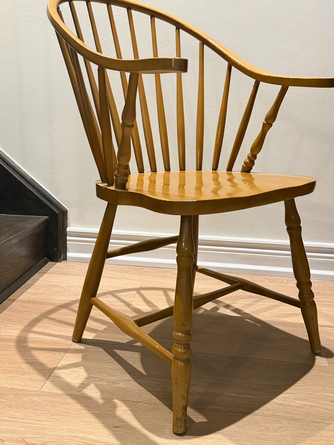 Vintage Spindle Back Windsor Chair with cushion - photo 3