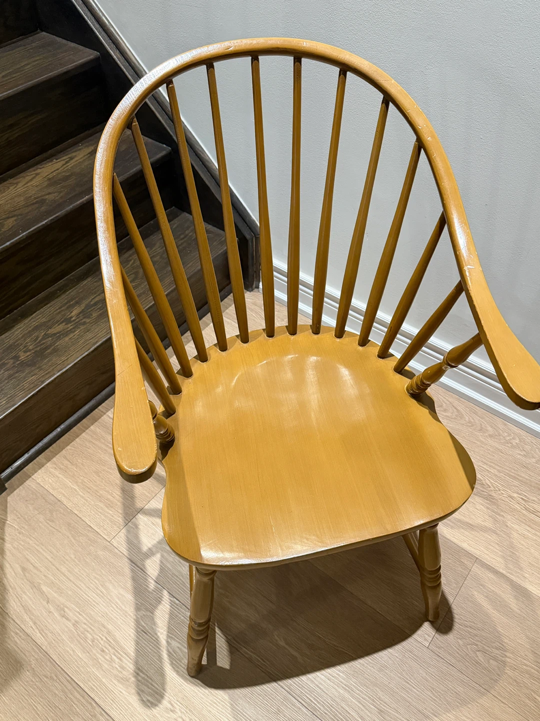 Vintage Spindle Back Windsor Chair with cushion - photo 2
